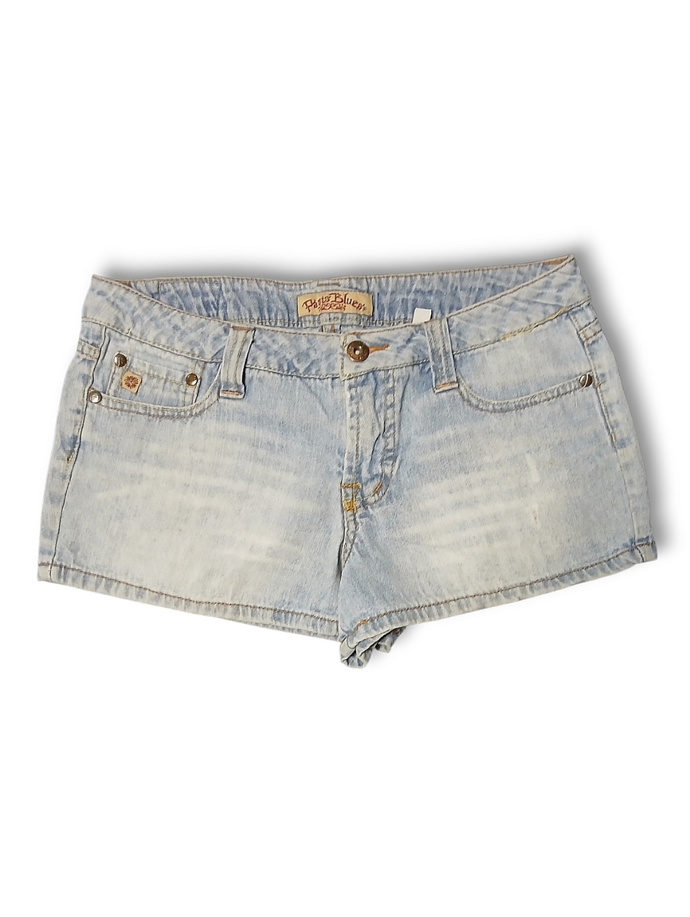 Paris Blues Vintage Light Wash Denim Shorts
